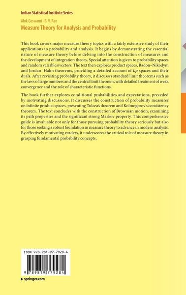 Produktbild: Measure Theory for Analysis and Probability
