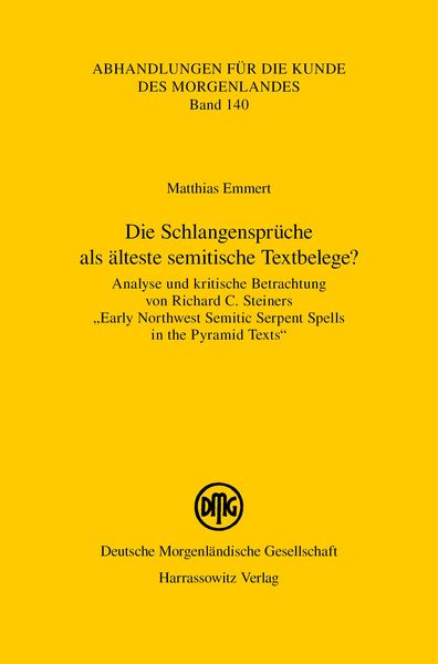 Produktbild: Die Schlangenspr&uuml;che als &auml;lteste semitische Textbelege?