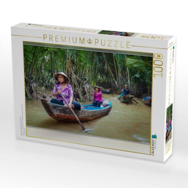 Produktbild: CALVENDO Puzzle Vietnam, Flussinseln bei My Tho | 1000 Teile Lege-Gr&ouml;&szlig;e 64x48cm Foto-Puzzle f&uuml;r gl&uuml;ckliche Stunden