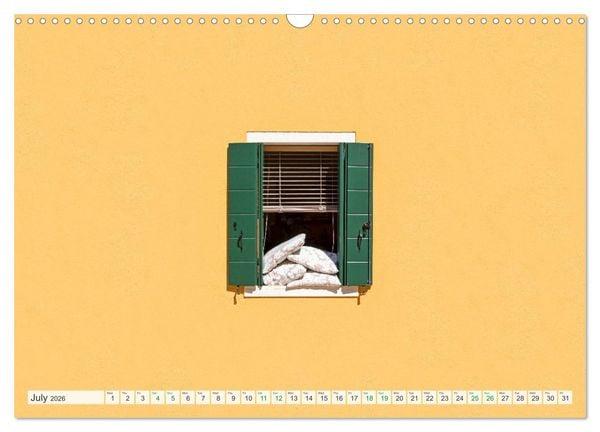 Produktbild: Burano and Minimalism (Wall Calendar 2026 DIN A3 landscape), CALVENDO 12 Month Wall Calendar
