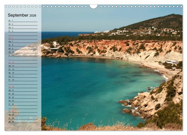 Produktbild: Zauberhaftes Ibiza - Terminplaner (Wandkalender 2026 DIN A3 quer), CALVENDO Monatskalender