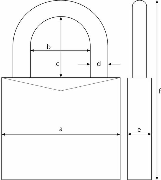 Produktbild: ABUS 11886 Vorh&auml;ngeschloss Zahlenschloss