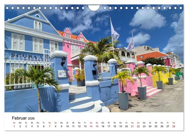 Produktbild: Willemstad - Die bunte Seite von Cura&ccedil;ao (Wandkalender 2026 DIN A4 quer), CALVENDO Monatskalender