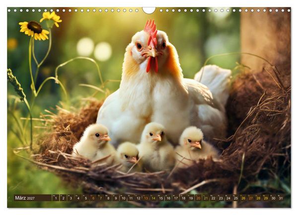 Produktbild: Tierkinder der L&uuml;fte - Vogelwelt (Wandkalender 2027 DIN A3 quer), CALVENDO Monatskalender