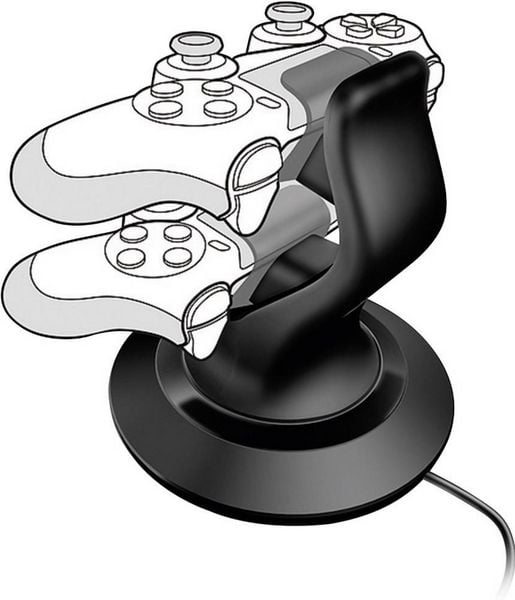 Produktbild: SPEEDLINK TWINDOCK Charging System with A/C Adapter - for PS4, black