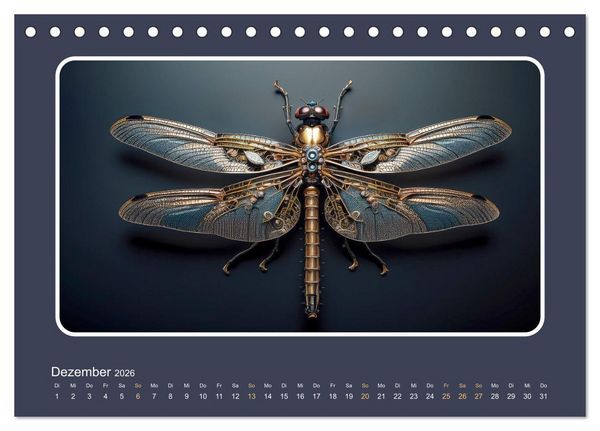 Produktbild: Roboterinsekten (Tischkalender 2026 DIN A5 quer), CALVENDO Monatskalender