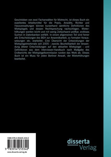 Produktbild: Der Berliner Mietspiegel 2013: Handbuch und Rechtsprechungssammlung f&uuml;r die Praxis