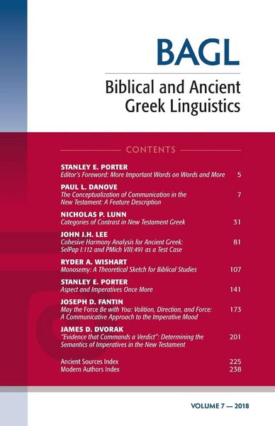 Produktbild: Biblical and Ancient Greek Linguistics, Volume 7