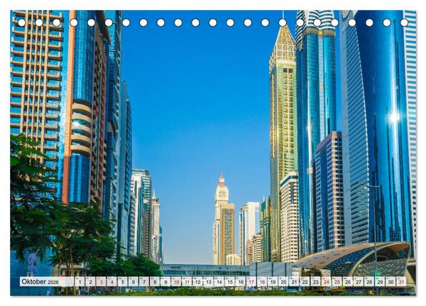 Produktbild: Dubai - Traumstadt der Scheichs (Tischkalender 2026 DIN A5 quer), CALVENDO Monatskalender