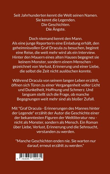 Produktbild: Graf Dracula - Erinnerungen des Mannes hinter der Legende