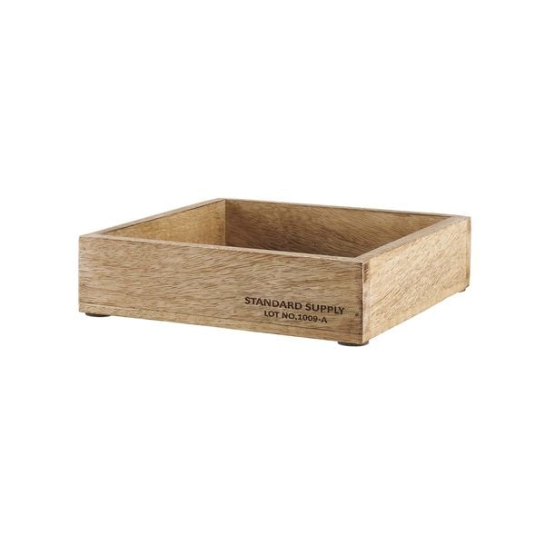 BUTLERS STANDARD SUPPLY Holzkasten quadratisch L 20 x B 20cm