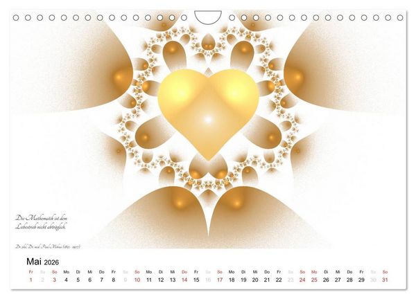 Produktbild: Mathematik - Grafiken und Zitate 2026 (Wandkalender 2026 DIN A4 quer), CALVENDO Monatskalender