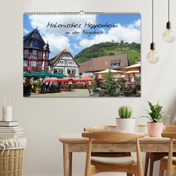 Produktbild: Malerisches Heppenheim an der Bergstra&szlig;e (Wandkalender 2026 DIN A2 quer), CALVENDO Monatskalender