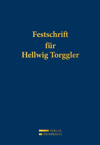 Produktbild: Festschrift f&uuml;r Hellwig Torggler