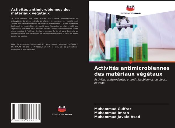 Produktbild: Activit&eacute;s antimicrobiennes des mat&eacute;riaux v&eacute;g&eacute;taux