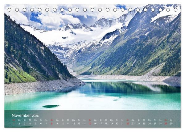 Produktbild: Traumhafte Bergwelten (Tischkalender 2026 DIN A5 quer), CALVENDO Monatskalender