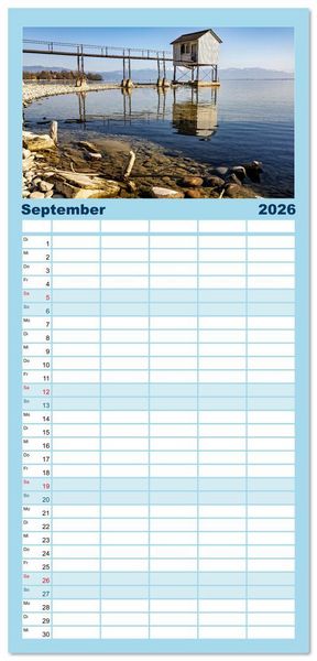 Produktbild: Familienplaner 2026 - Lindau - Juwel am Bodensee mit 5 Spalten (Wandkalender, 21 x 45 cm) CALVENDO