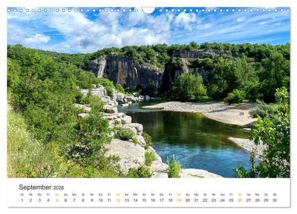 Produktbild: Im S&uuml;den Frankreichs - Ard&egrave;che, La Baume und Sevennen (Wandkalender 2026 DIN A3 quer), CALVENDO Monatskalender