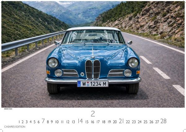 Produktbild: BMW Classic Cars Kalender 2027 &ndash; Wandkalender | Fotokalender Oldtimer 35x50cm BMW Odltimer - Hochwertiger Oldtimer Kalender.