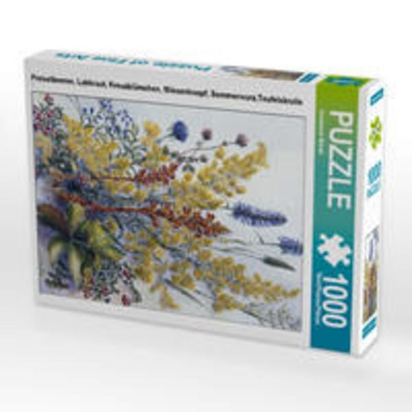CALVENDO Puzzle Preiselbeeren, Labkraut, Kreuzblümchen, Wiesenknopf, Sommerwurz,Teufelskralle | 1000 Teile Lege-Größe 64x48cm Foto-Puzzle für glückliche Stunden