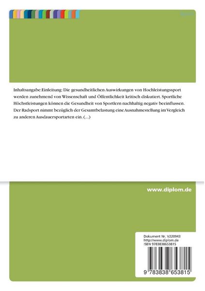 Produktbild: Radsport und Immunsystem