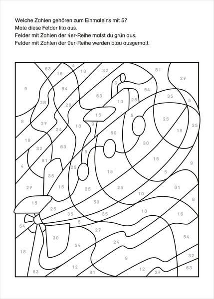 Produktbild: LERNSTERN. Mein Mathe-Malblock. Das kleine Einmaleins