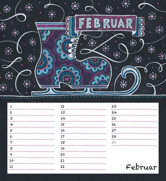 Produktbild: Geburtstagskalender Chalk Love