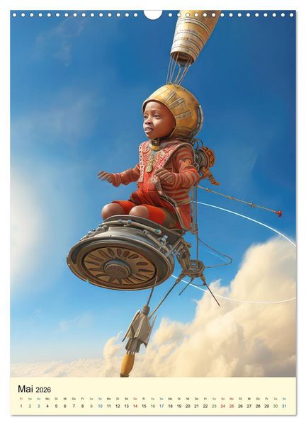 Produktbild: Raketenbabies - Humoristische KI-Bilder (Wandkalender 2026 DIN A3 hoch), CALVENDO Monatskalender