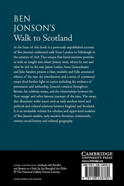 Produktbild: Ben Jonson's Walk to Scotland