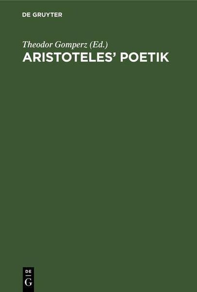 Produktbild: Aristoteles' Poetik
