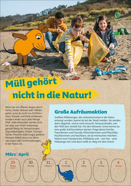Produktbild: Sch&uuml;tze die Erde mit der Maus Kalender 2027 - Wochenplaner