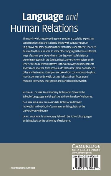 Produktbild: Language and Human Relations