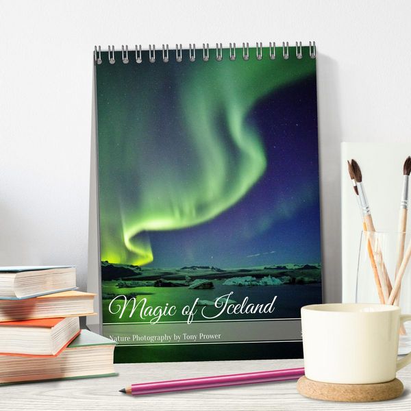 Produktbild: Magic of Iceland - nature photography (Desk Calendar 2026 DIN A5 portrait), CALVENDO 12 Month DeskCalendar