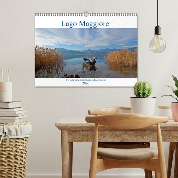 Produktbild: Lago Maggiore - Der malerische See in Italien und der Schweiz (Wandkalender 2026 DIN A3 quer), CALVENDO Monatskalender