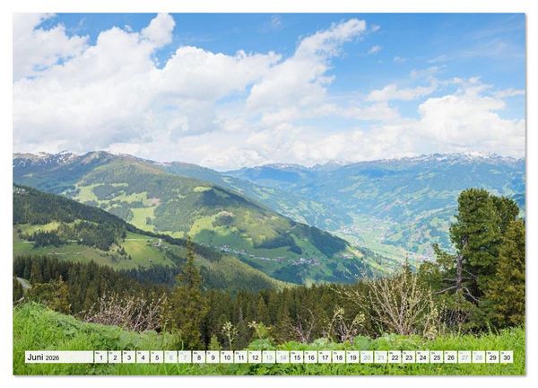 Produktbild: Zillertal - Bergidylle rund um Mayrhofen 2026 (hochwertiger Premium Wandkalender 2026 DIN A2 quer), Kunstdruck in Hochglanz