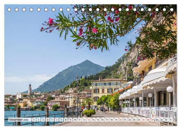 Produktbild: GARDASEE Idyllisches Limone sul Garda (Tischkalender 2026 DIN A5 quer), CALVENDO Monatskalender