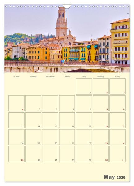 Produktbild: Romantic Northern Italy (Wall Calendar 2026 DIN A3 portrait), CALVENDO 12 Month Wall Calendar