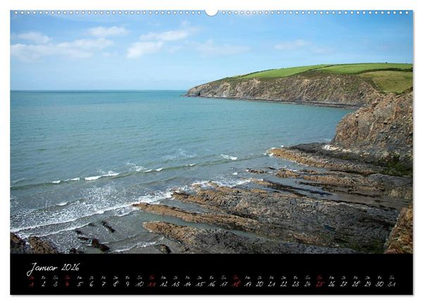 Produktbild: Wales - Pembrokeshire Coast Path (Wandkalender 2026 DIN A2 quer), CALVENDO Monatskalender