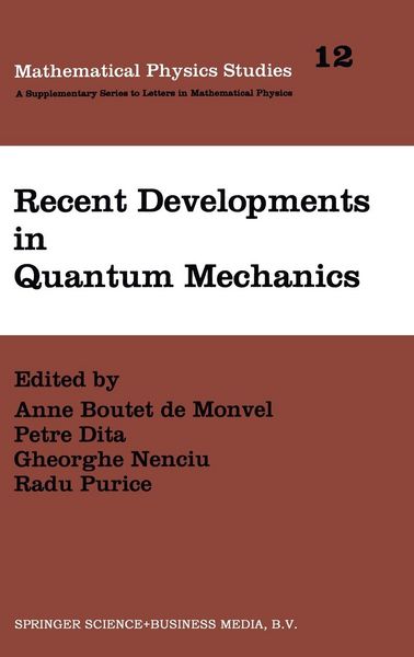 Produktbild: Recent Developments in Quantum Mechanics