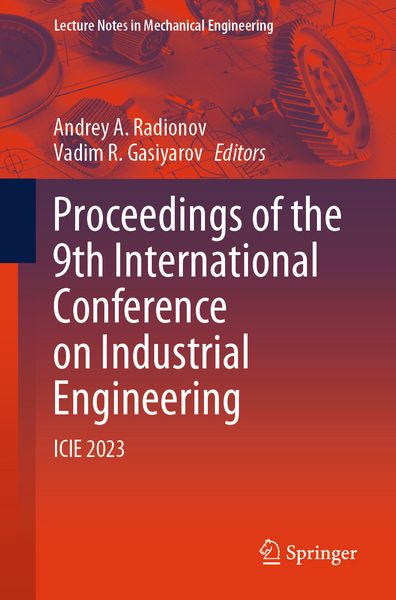 Produktbild: Proceedings of the 9th International Conference on Industrial Engineering