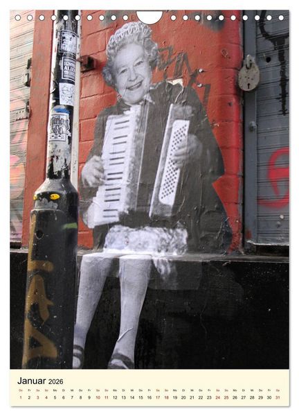 Produktbild: StreetArt London (Wandkalender 2026 DIN A4 hoch), CALVENDO Monatskalender