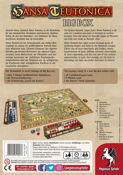 Produktbild: Hansa Teutonica Big Box (deutsch/englisch)