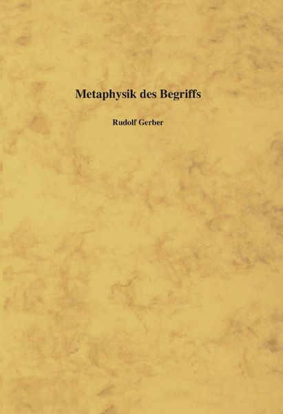 Produktbild: Metaphysik des Begriffs