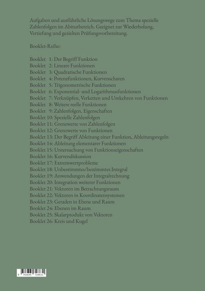 Produktbild: Mathematik f&uuml;r das Abitur