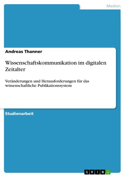 Produktbild: Wissenschaftskommunikation im digitalen Zeitalter