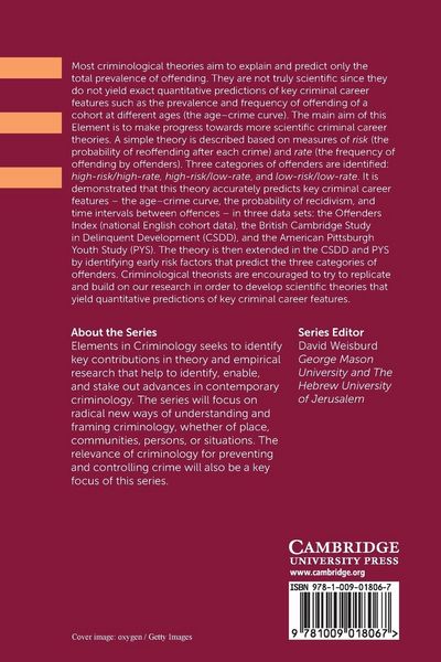 Produktbild: Testing Criminal Career Theories in British and American Longitudinal Studies