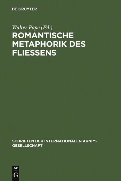 Produktbild: Romantische Metaphorik des Flie&szlig;ens
