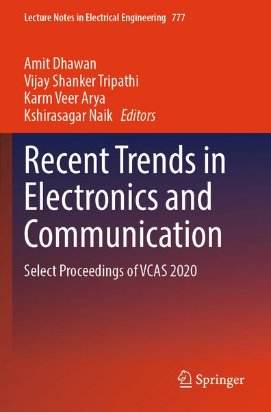 Produktbild: Recent Trends in Electronics and Communication