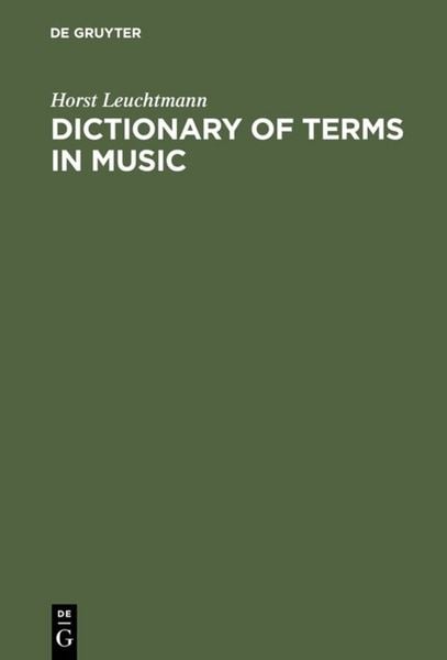 Produktbild: Dictionary of Terms in Music / W&ouml;rterbuch Musik