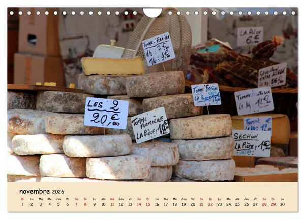 Produktbild: Aux march&eacute;s en France (Calendrier mural 2026 DIN A4 vertical), CALVENDO calendrier mensuel